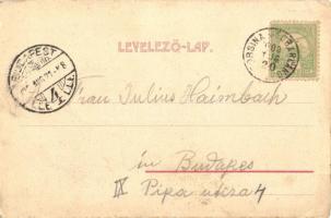 1903 Dobsina, Dobschau; Eishöhle Dobsina / Dobsinai jégbarlang. Kiadja Fejér E. / La grotte glaciere...