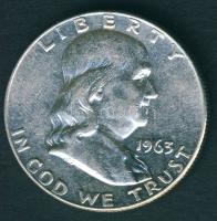 USA 1963 D 1/2$ Ag "Franklin" T:2/3 +