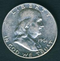 USA 1961 D 1/2$ Ag "Franklin" T:2/3 +