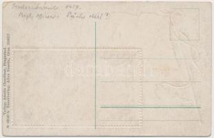 Pragersko, Pragerhof; Bahnhof / railway station, locomotive, German flag. Amalie Churfürst No. 03140...