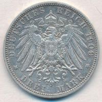 Német Államok / Poroszország 1909A 3M Ag "II. Vilmos" T:2,2-  German States / Prussia 1909...