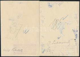 Bruno Reiffenstein (1868-1951): Bécsi városképek 4 db feliratozott, pecséttel és szárazpecséttel jel...