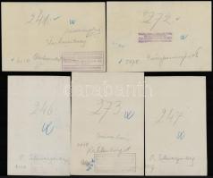 Bruno Reiffenstein (1868-1951): Bécsi városképek 5 db feliratozott, pecséttel és szárazpecséttel jel...