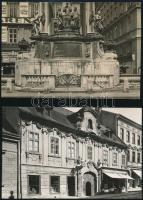 Bruno Reiffenstein (1868-1951): Bécsi városképek 5 db feliratozott, pecséttel és szárazpecséttel jelzett fotó / Austrian photographer Vienna photos with seal 17x11 cm