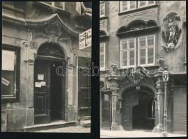 Bruno Reiffenstein (1868-1951): Bécsi városképek 5 db feliratozott, pecséttel és szárazpecséttel jel...