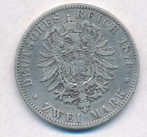 Német Birodalom 1876A 2M Ag "I. Vilmos" T:2-
German Empire 1876A 2 Mark Ag C:VF
Krause K...