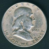 USA 1951 S 1/2$ Ag "Franklin" T:3