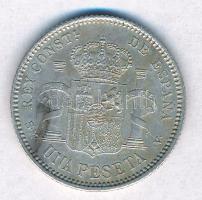 Spanyolország 1904SM-V 1P Ag "XIII. Alfonz" T:1-
Spain 1904SM-V 1 Peseta Ag "Alfonso...