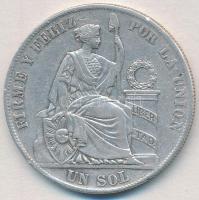 Peru 1882BF 1S Ag T:2- ph.
Peru 1882BF 1 Sol Ag C:VF edge error