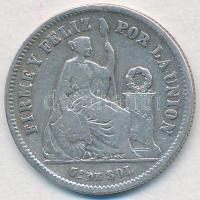 Peru 1866YB 1/5S Ag T:2- 
Peru 1866YB 1/5 Sol Ag C:VF
Krause KM#191