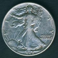 USA 1942. 1/2$ Ag "Walking" T:3