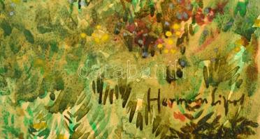 Herman jelzéssel: Várrom alatt. Akvarell, papír, 44×34,5 cm