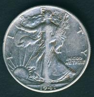 USA 1941 D 1/2$ Ag "Walking" T:3