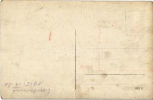 1915 Csorbadomb, Cserbin, Shcherbyn; viadukt, vasúti híd újjáépítése júliusban az Uzsoki-szorosban á...