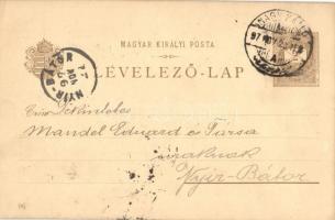 1897 (Vorläufer!) Budapest XIV. Városliget, Ezredéves Országos Kiállítás, Vajdahunyad vára, litho ba...