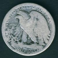 USA 1918 S 1/2$ Ag "Walking" T:3-/4+