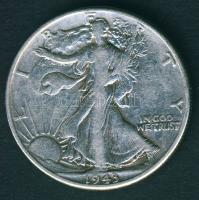 USA 1943 1/2$ Ag "Walking" T:3