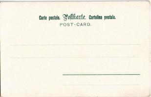 Krampusz és Mikulás / Krampus with Saint Nicholas. "Nicolo" Serie, Verlag von Rafael Neube...