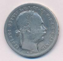 1881KB 1Ft Ag "Ferenc József / Középcímer" T:2- 
Adamo M15