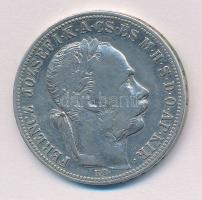 1889KB 1Ft Ag "Ferenc József / Fiume címer" T:2- 
Adamo M15