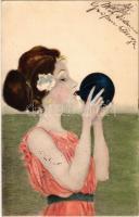 1901 Greek Girls V. Art Nouveau litho s: Raphael Kirchner (EK)