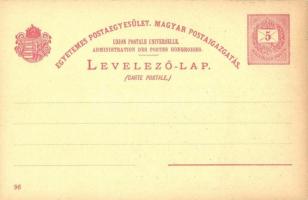 1896 Herkulesfürdő, Baile Herculane; Ezredéves Országos Kiállítás, piros 5 Kr. Ga. s: Kimnach