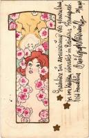 1903 Girls posing with pigs. B.R.W. 362. Unsigned Raphael Kirchner