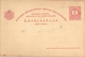 1898 Esztergomi bazilika, Visegrádi vár, gőzhajó. Ezredéves Országos Kiállítás piros 5 Kr. Ga. litho...