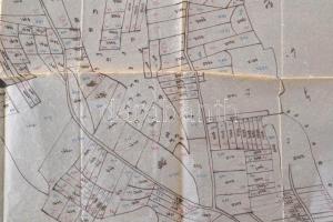 XIX. sz. Mogos erdélyi település dűlőinek kézzel rajzolt térképe 52x40 cm