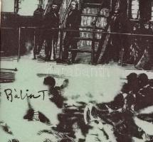 Bálint jelzéssel: Bemutató. Montázs, papír, 26×39 cm