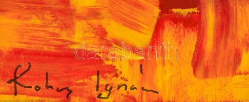 Kokas jelzéssel: Kompozíció. Olaj, papír, 23×10 cm