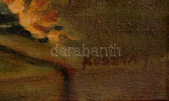 Koszta jelzéssel: Virágcsendélet. Olaj, vászon, 40×50 cm