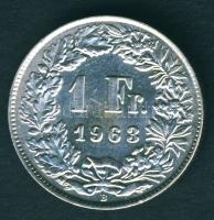Svájc 1963. 1Fr Ag T:2+