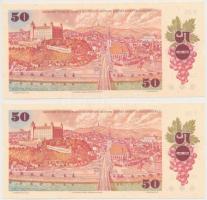 Csehszlovákia 1987. 50K (2x) sorszámkövetők T:I
Czechoslovakia 1987. 50 Korun (2x) sequential seria...