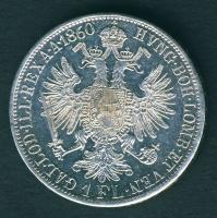 Ausztria 1860A 1Fl Ag T:1/2 pici ph.
