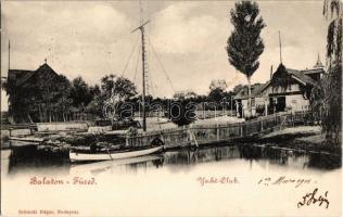 1901 Balatonfüred, Yach-Club (Jacht klub), csónak