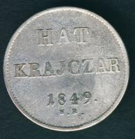 1849. 6kr Ag T:3