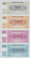 Szlovénia 1990-1991. 1T-1000T (8xklf) mind "VZOREC (Minta)" felülbélyegzéssel T:I
Sloveni...