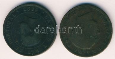 Portugália 1883. 20R + 1892. 20R T:3/3-,3/4+