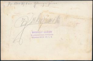 1940 Budapest, Linder Jazz, fotó, hátulján feliratozva, 11×17,5 cm