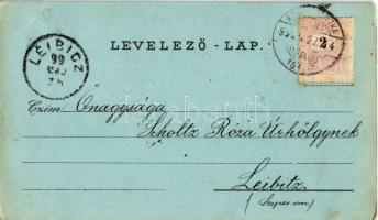 1899 (Vorläufer!) Lippa, Lipova; Állami polgári és kereskedelmi iskola / Staats-Bürger & Handels...