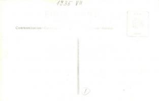 1935 Ivánc, Római katolikus templom és iskola, utcakép, libák. photo