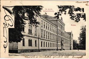 1906 Kassa, Kosice; Cs. és kir. hadapródiskola / K.u.K. military school. Art Nouveau