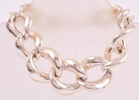 Ezüst(Ag) extravagáns verlauf karkötő, jelzett, h: 21 cm, nettó: 37,5 g