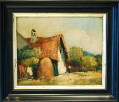 Tanya olaj, fa 27x22 cm keretben