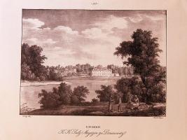 Dunavecsét ábrázoló XIX. századi metszet felnagyítva (47x35cm)