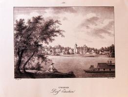 Ercsit ábrázoló XIX. századi metszet felnagyítva (47x35cm)