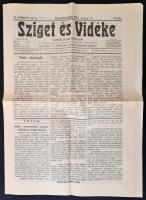 1912 A Sziget és vidéke c. újság egy száma