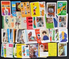 1963-1984 kb. 180 db vegyes reklámos kártyanaptár gyűjtemény