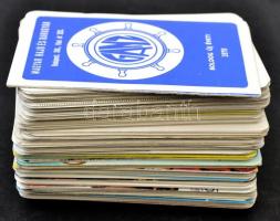 1963-1984 kb. 180 db vegyes reklámos kártyanaptár gyűjtemény